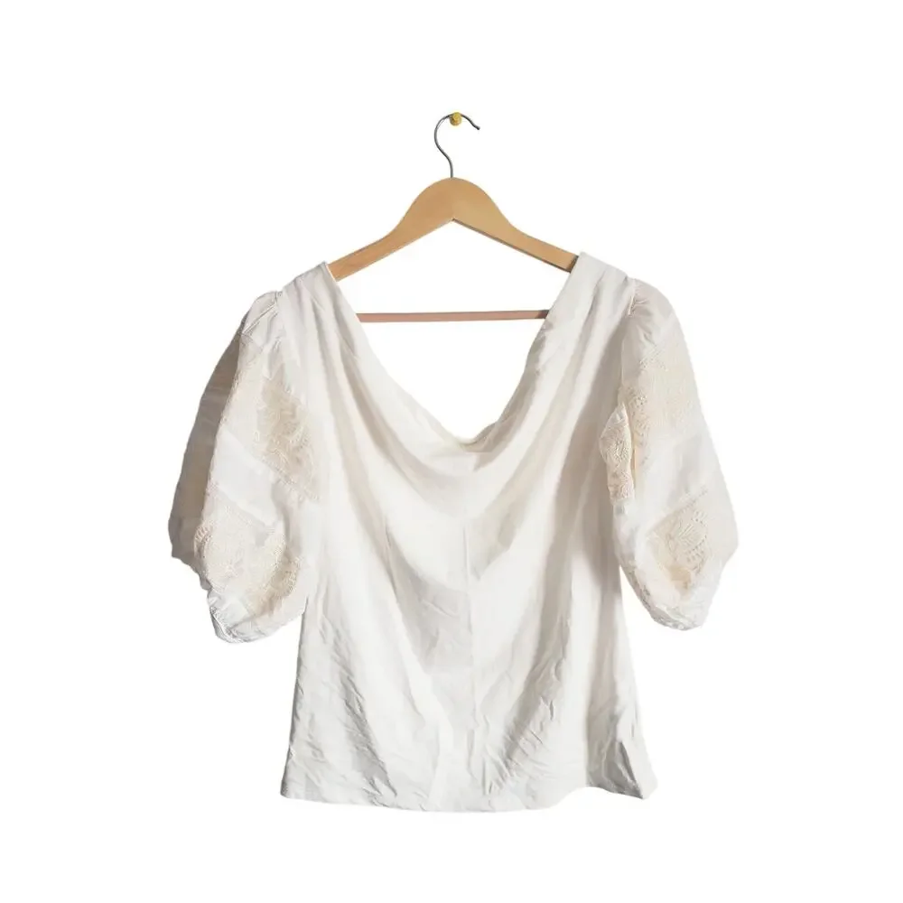 Free People Rock With It Top Ivory Size Large